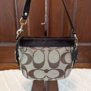 Coach Signature Brown Mini Zoe Handbag #41856